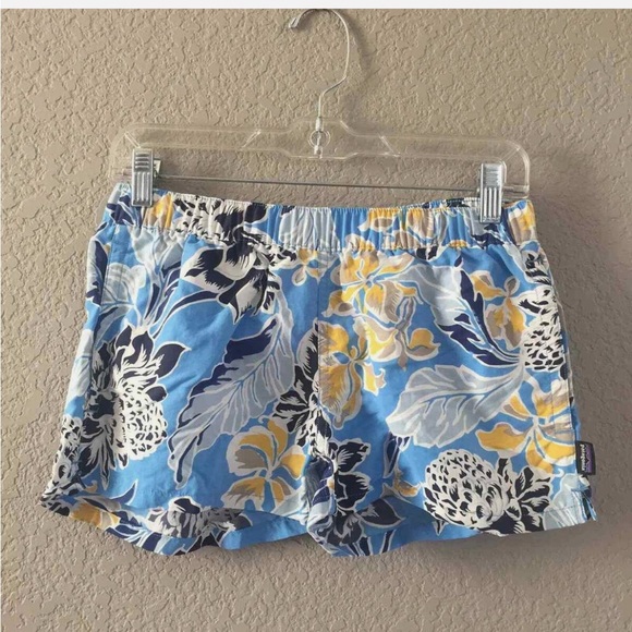 WOMENS LARGE PATAGONIA BAGGIES FLORAL - Picture 2 of 10